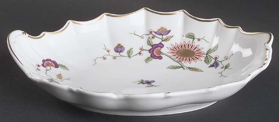 Oriente 9" Oval Fluted Bowl by Ginori 1735-1