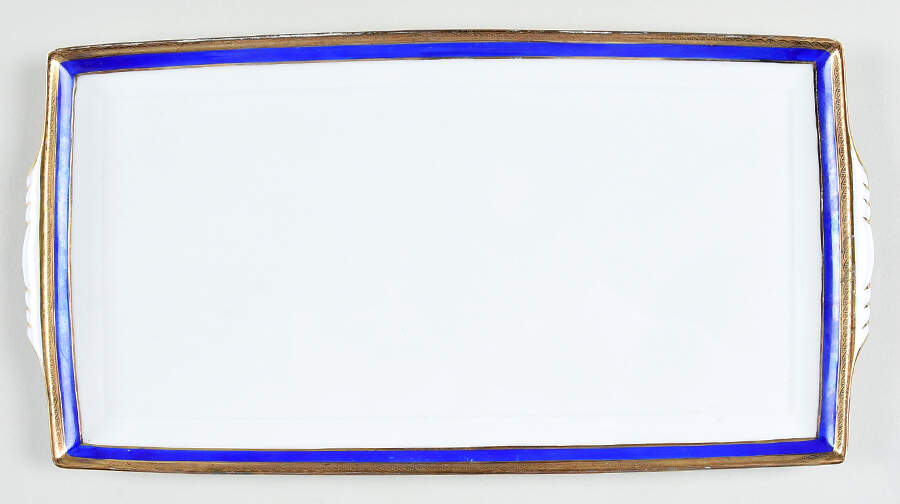 Palermo Blue 14" Rectangular Tray by Ginori 1735-1