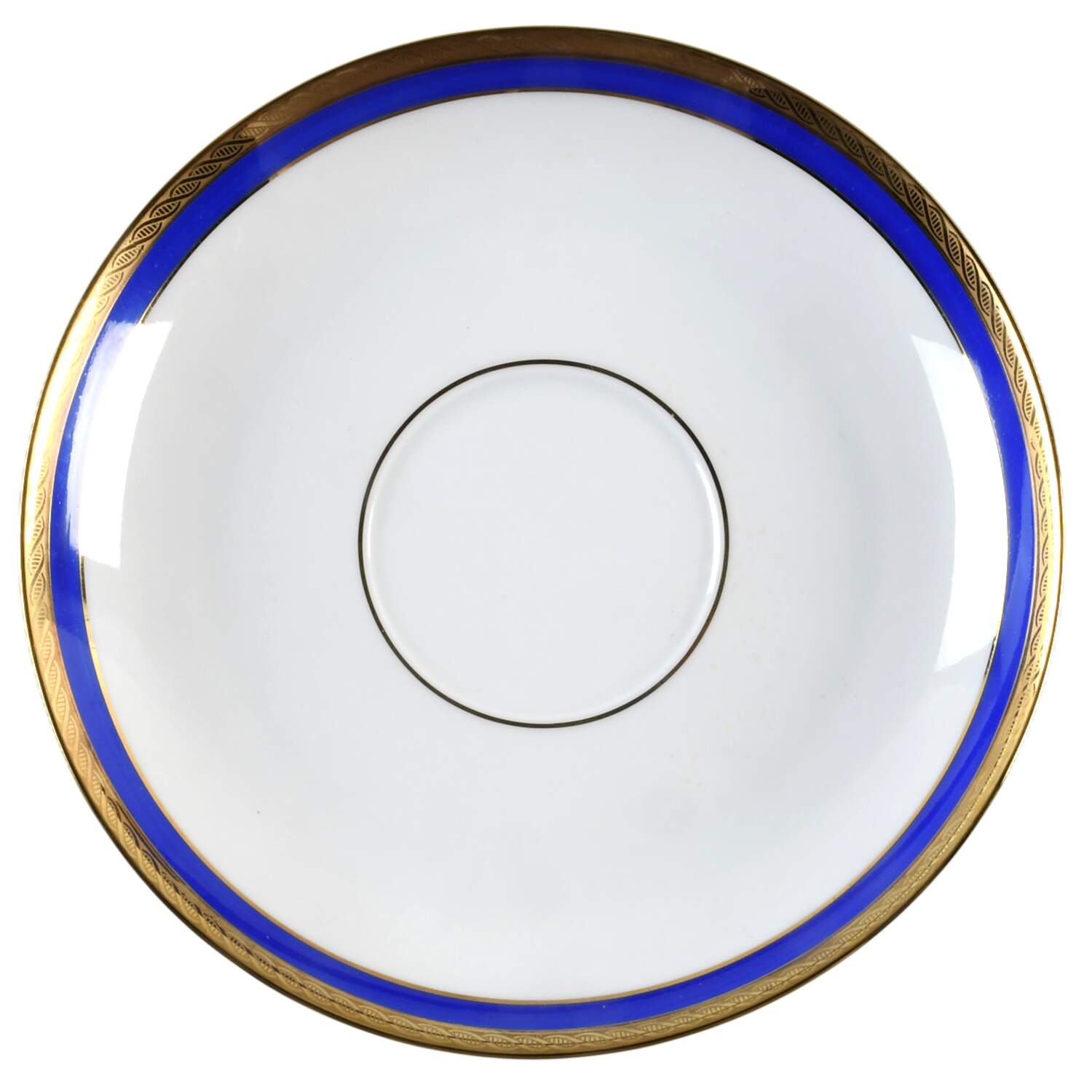 Palermo Blue Saucer for Flat Cream Soup Bowl by Ginori 1735-1