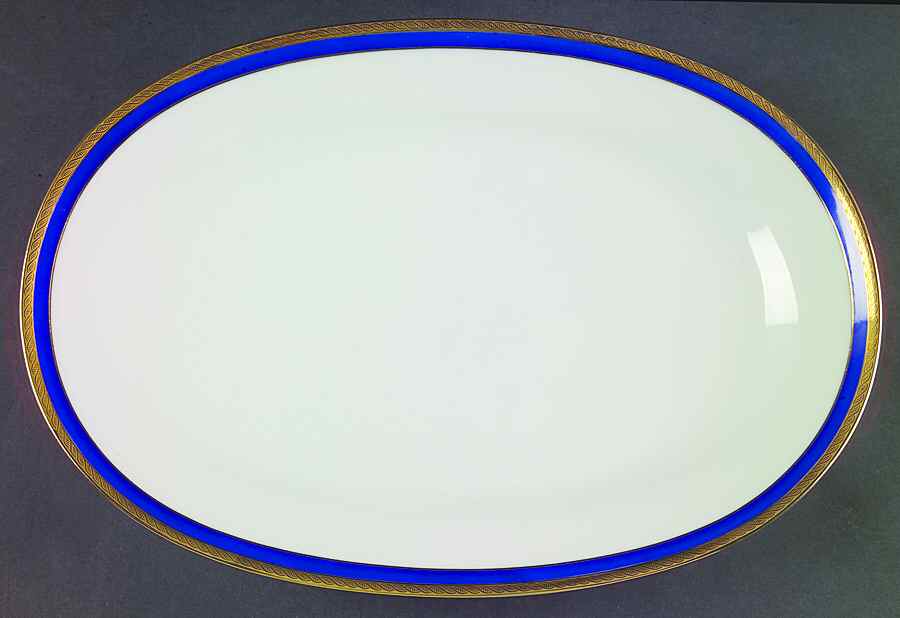 Palermo Blue 13" Oval Serving Platter by Ginori 1735-1