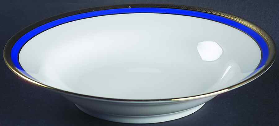 Palermo Blue Rim Soup Bowl by Ginori 1735-1