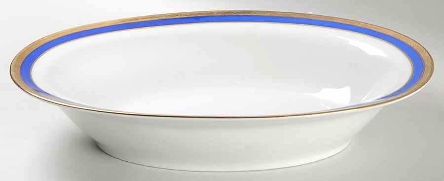 Palermo Blue 10" Oval Vegetable Bowl by Ginori 1735-1