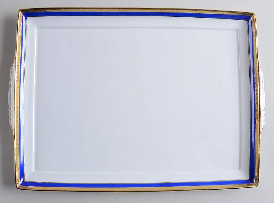Palermo Blue Rectangular Tray by Ginori 1735-1