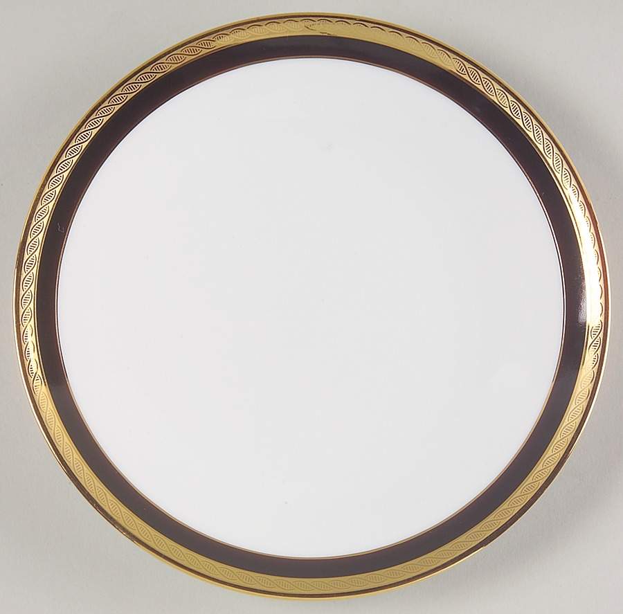 Palermo Black Bread & Butter Plate by Ginori 1735-1