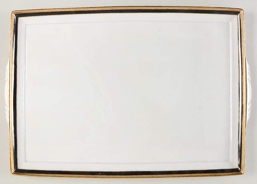 Palermo Black 16'' Rectangular Tray by Ginori 1735-1