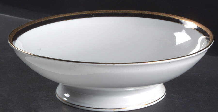 Palermo Black Large Fruit Bowl by Ginori 1735-1