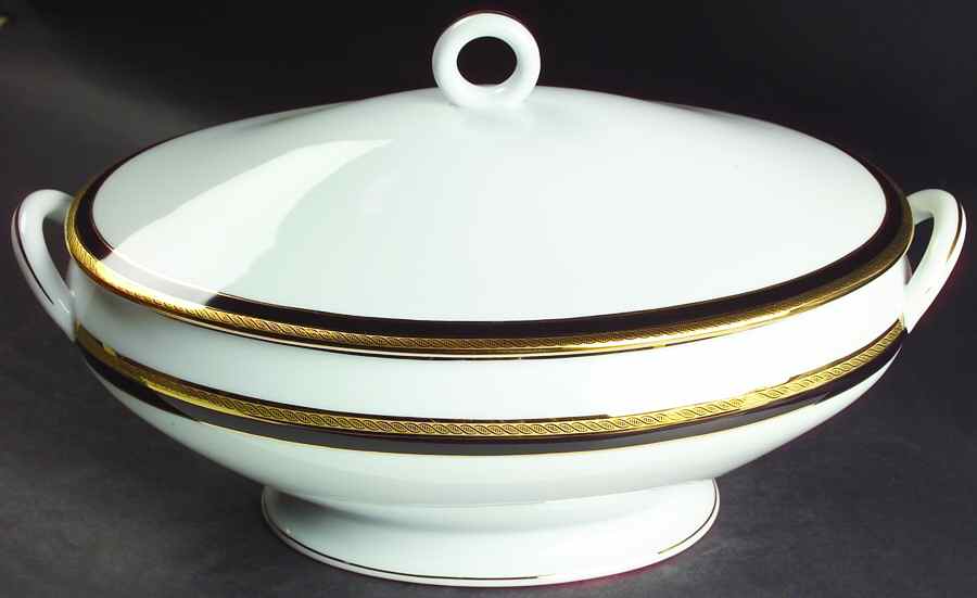 Palermo Black Tureen &  Lid by Ginori 1735-1