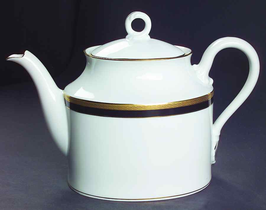 Palermo Black Teapot & Lid by Ginori 1735-1