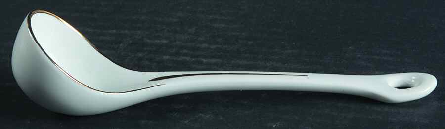 Palermo Black Gravy Ladle Solid Piece by Ginori 1735-1