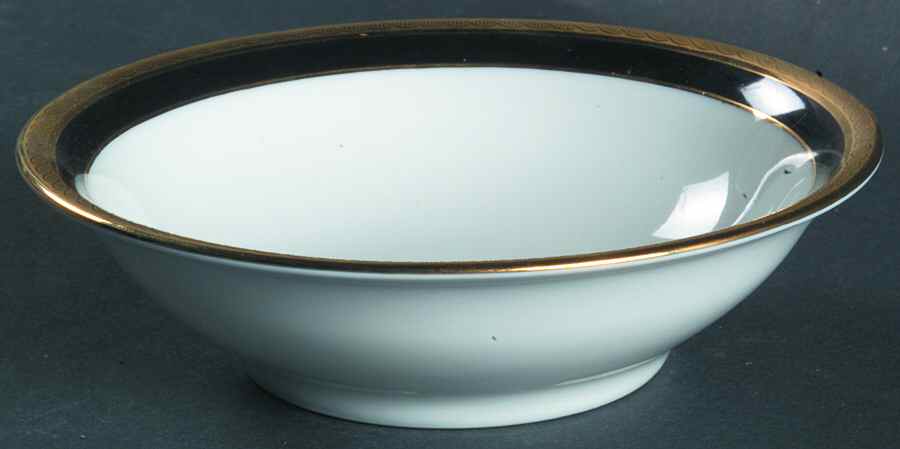 Palermo Black Fruit/Dessert (Sauce) Bowl by Ginori 1735-1