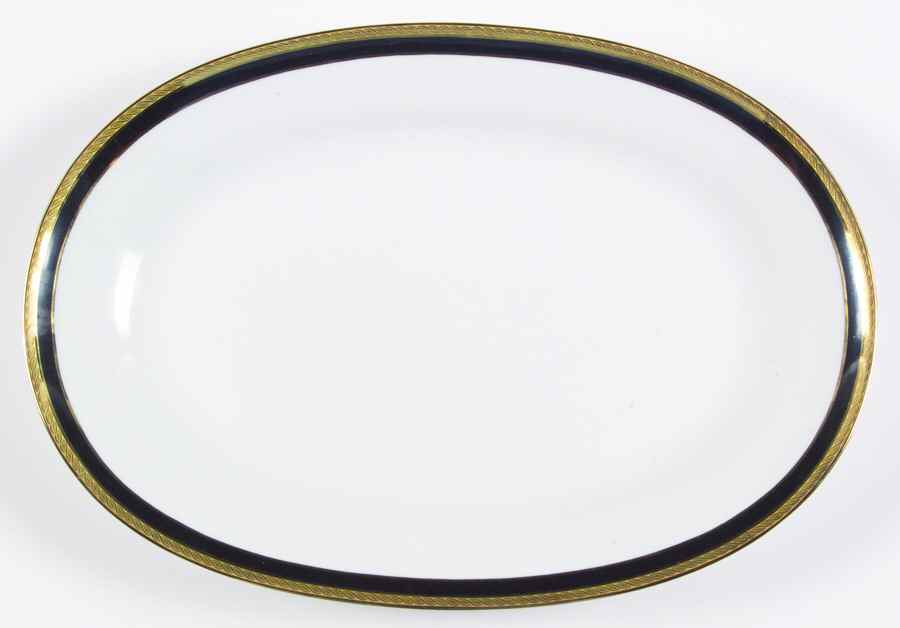 Palermo Black 13" Oval Serving Platter by Ginori 1735-1