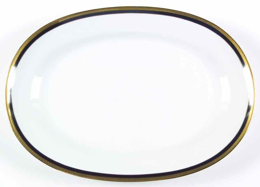 Palermo Black 15" Oval Serving Platter by Ginori 1735-1
