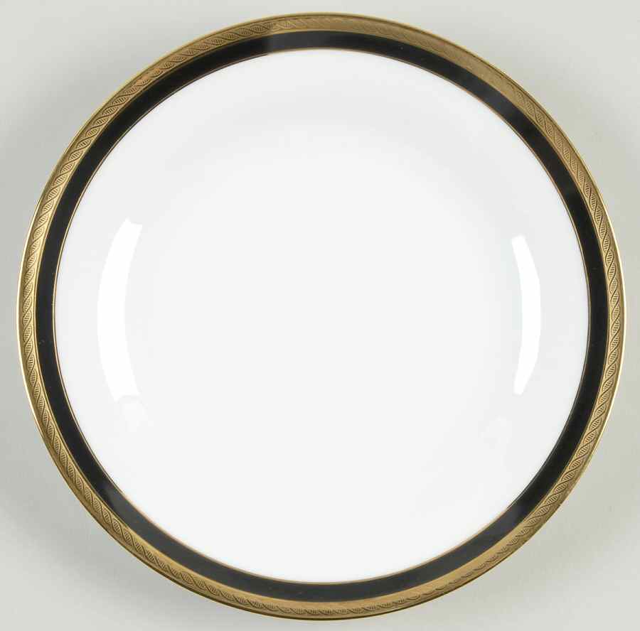 Palermo Black Salad Plate by Ginori 1735-1