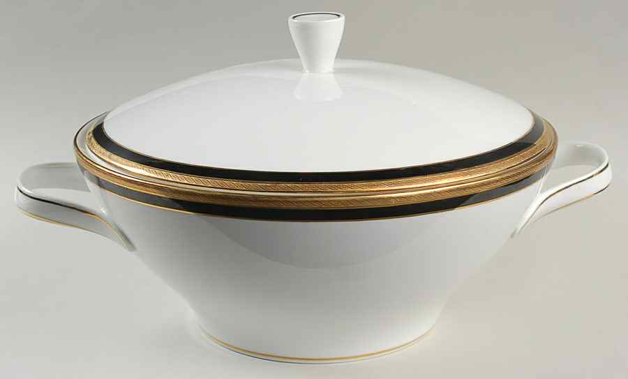 Palermo Black Tureen & Lid by Ginori 1735-1