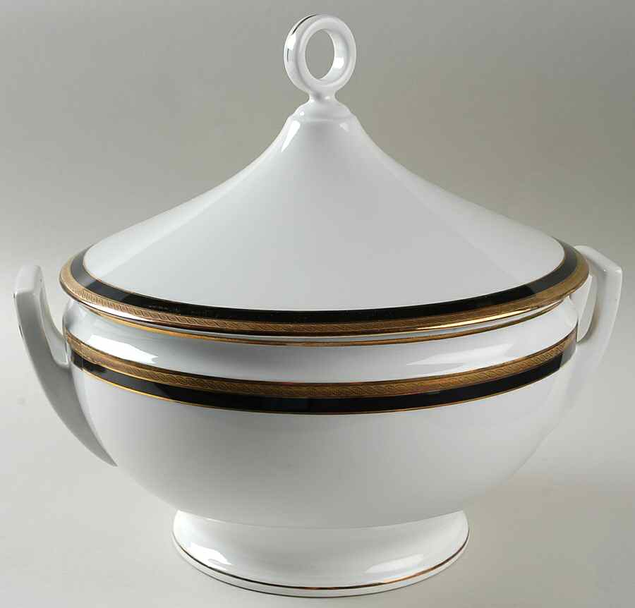 Palermo Black Tureen & Lid by Ginori 1735-1