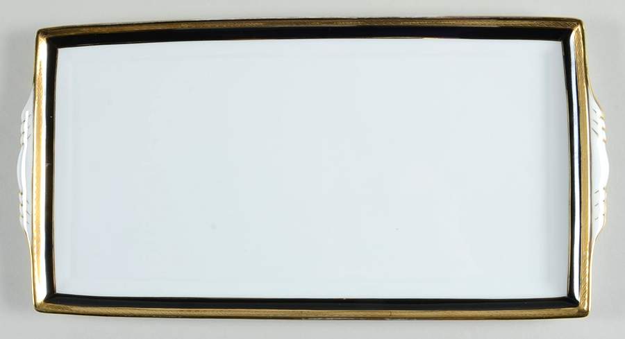 Palermo Black 13" Rectangular Tray by Ginori 1735-1