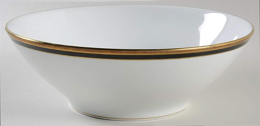Palermo Black 10" Large Salad Serving Bowl by Ginori 1735-1
