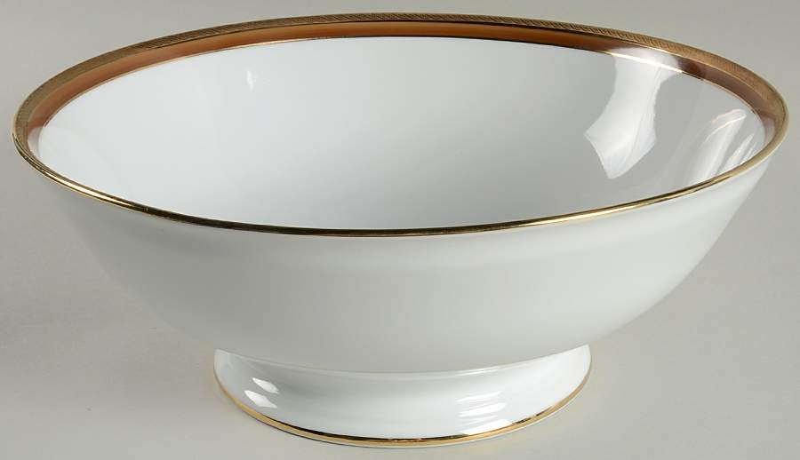 Palermo Brown 10" Footed Salad Serving Bowl by Ginori 1735-1