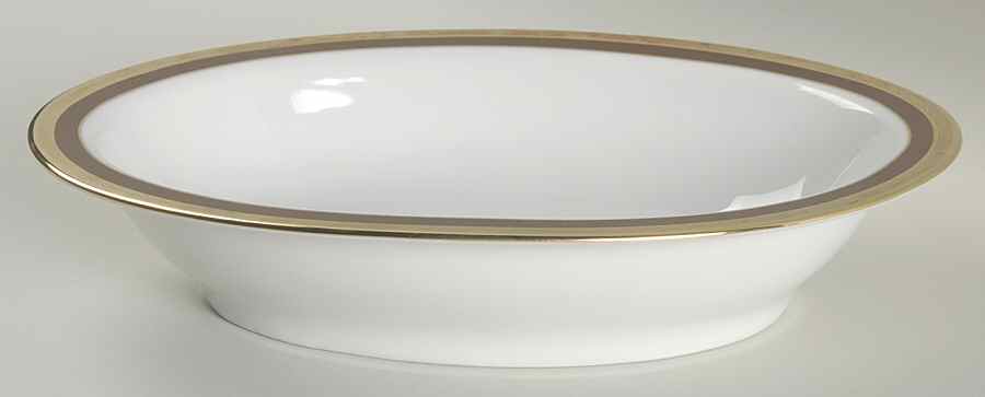 Palermo Brown 9" Oval Vegetable Bowl by Ginori 1735-1