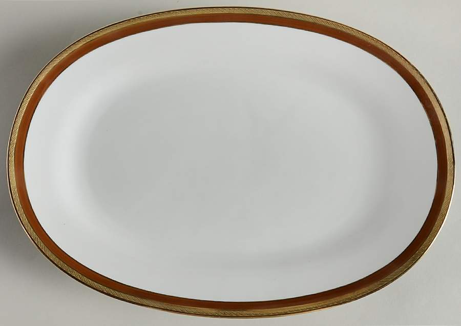 Palermo Brown 14" Oval Serving Platter by Ginori 1735-1
