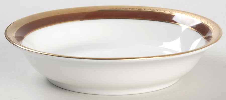 Palermo Brown Fruit/Dessert (Sauce) Bowl by Ginori 1735-1
