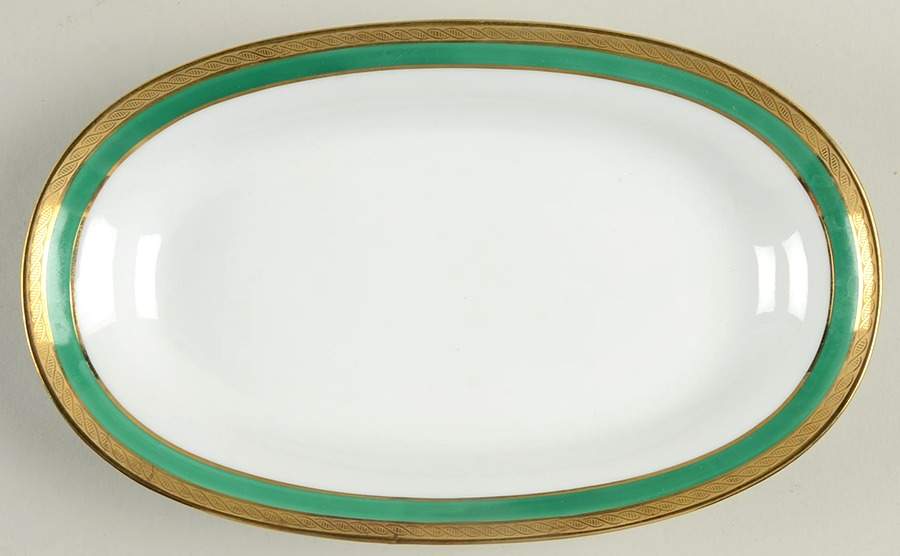 Palermo Green Pickle Dish by Ginori 1735-1