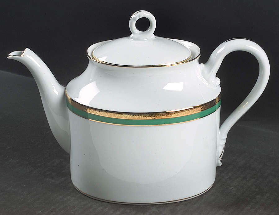 Palermo Green Teapot & Lid by Ginori 1735-1