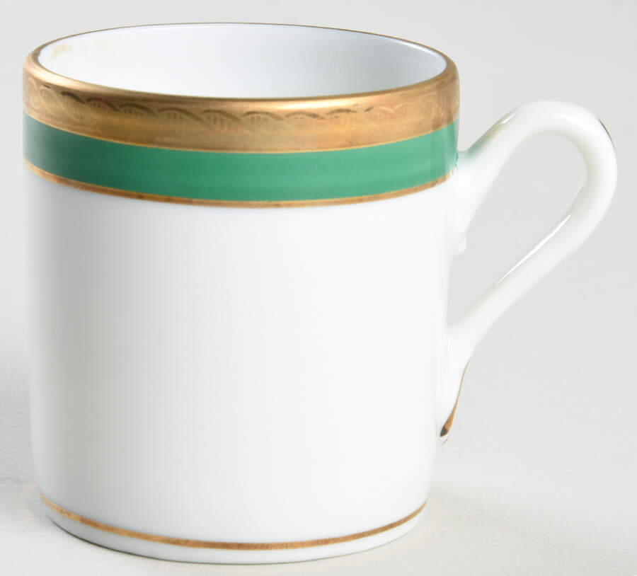 Palermo Green Flat Demitasse Cup by Ginori 1735-1