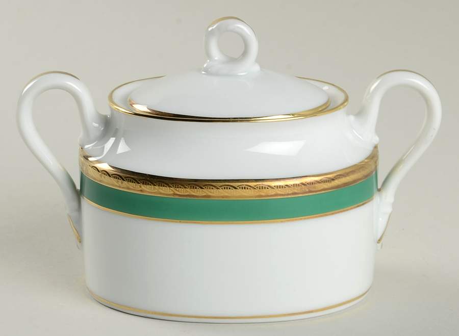 Palermo Green Mini Sugar Bowl & Lid by Ginori 1735-1