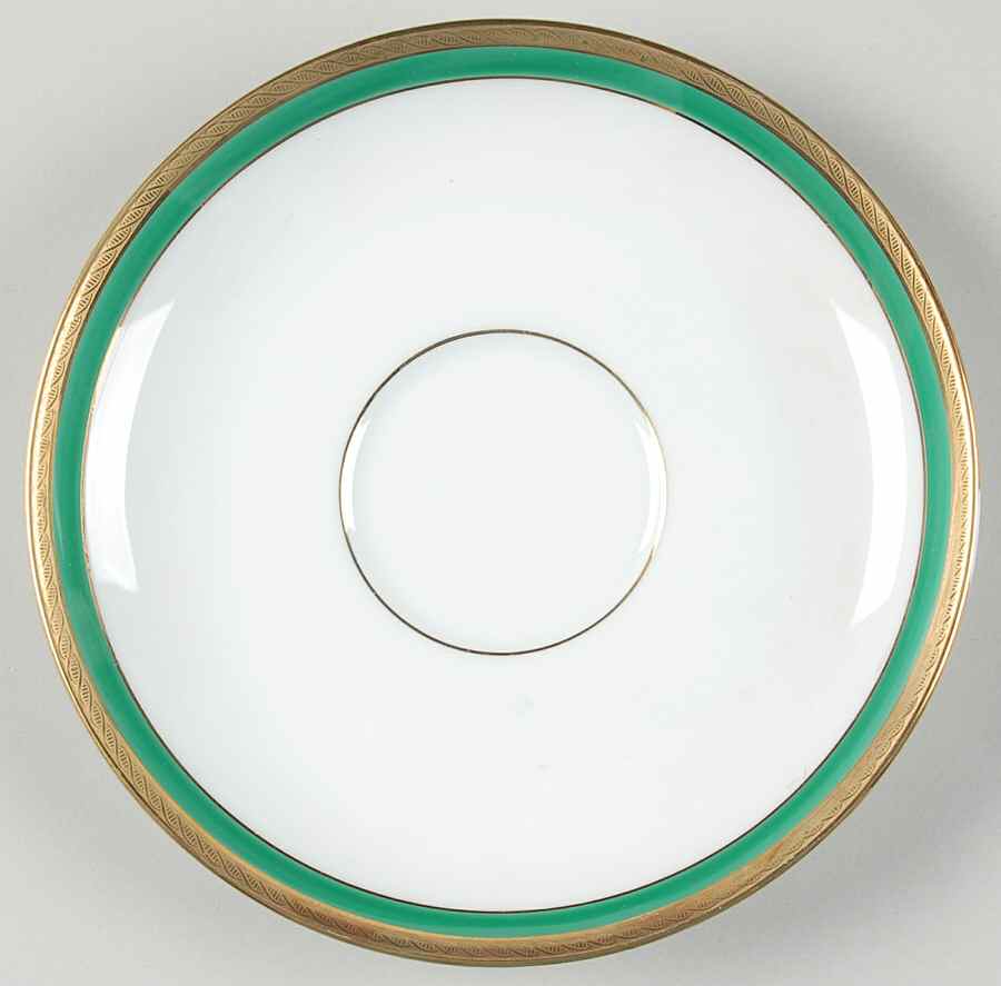 Palermo Green Saucer for Cream Soup Bowl by Ginori 1735-1