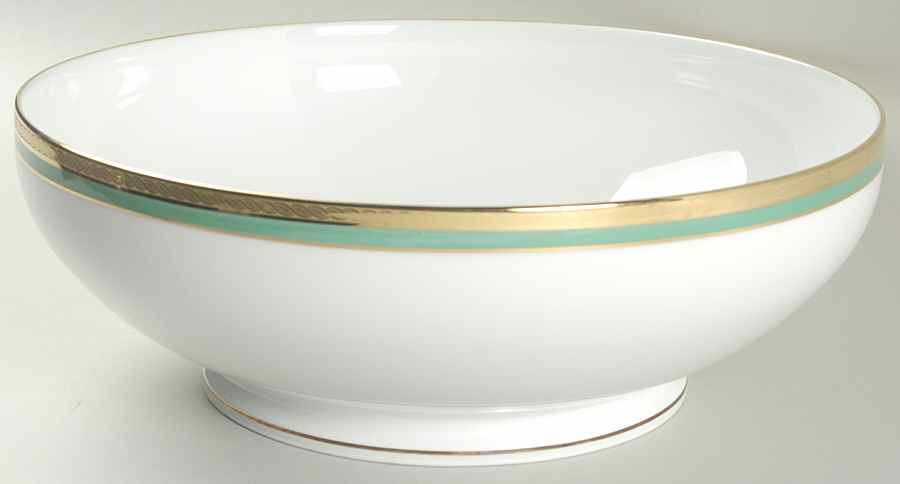 Palermo Green 10" Round Vegetable Bowl by Ginori 1735-1