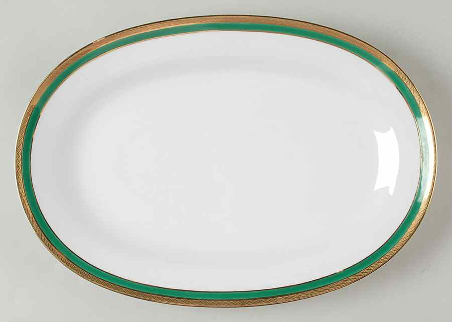 Palermo Green 13" Oval Serving Platter by Ginori 1735-1