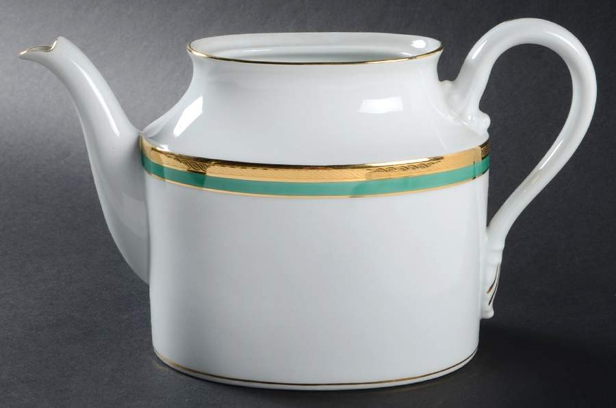 Palermo Green Teapot No Lid by Ginori 1735-1