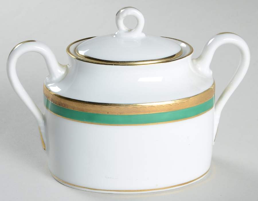 Palermo Green Sugar Bowl & Lid by Ginori 1735-1