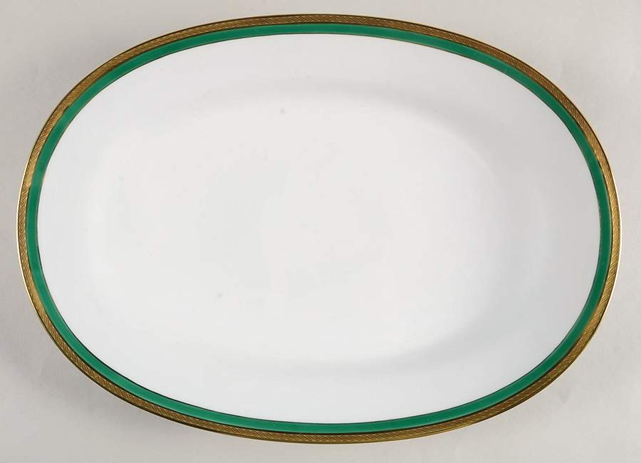 Palermo Green 15" Oval Serving Platter by Ginori 1735-1