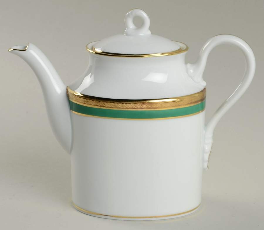Palermo Green Individual Coffee Pot & Lid by Ginori 1735-1