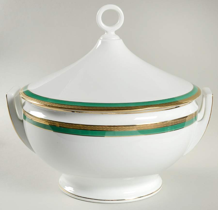 Palermo Green Tureen &  Lid by Ginori 1735-1