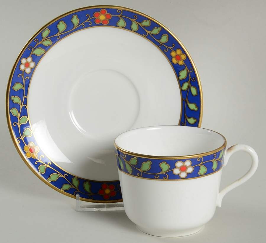 Pallanza Flat Cup & Saucer Set by Ginori 1735-1
