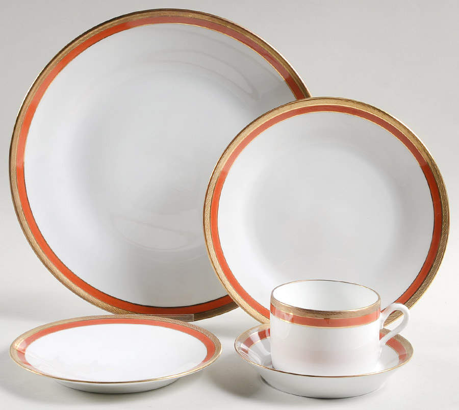 Palermo Rust (Red) 5 Piece Place Setting by Ginori 1735-1
