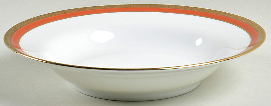 Palermo Rust (Red) Rim Soup Bowl by Ginori 1735-1