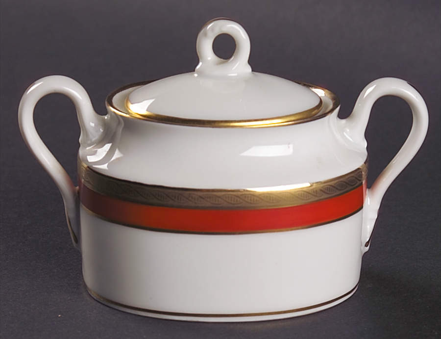 Palermo Rust (Red) Mini Sugar Bowl & Lid by Ginori 1735-1