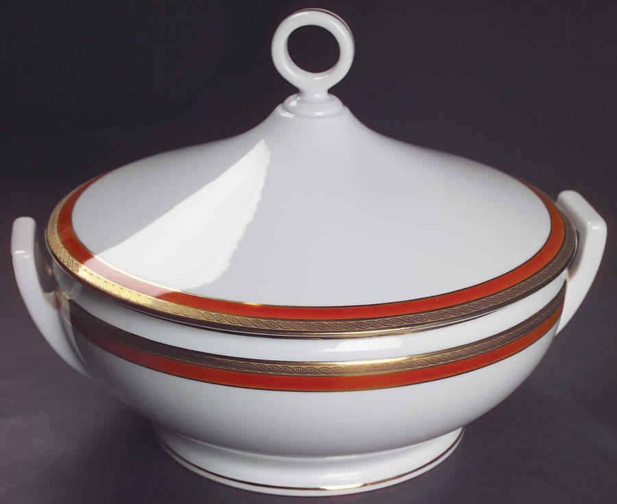 Palermo Rust (Red) Round Covered Vegetable by Ginori 1735-1
