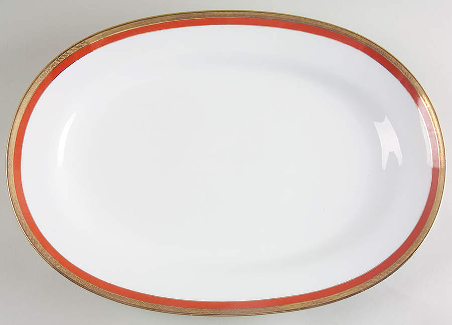 Palermo Rust (Red) 15" Oval Serving Platter by Ginori 1735-1