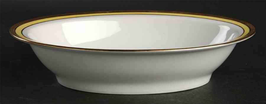 Palermo Yellow 9" Oval Vegetable Bowl by Ginori 1735-1