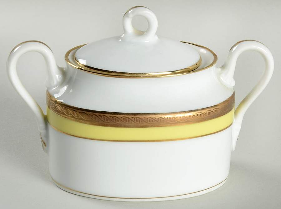Palermo Yellow Mini Sugar Bowl & Lid by Ginori 1735-1