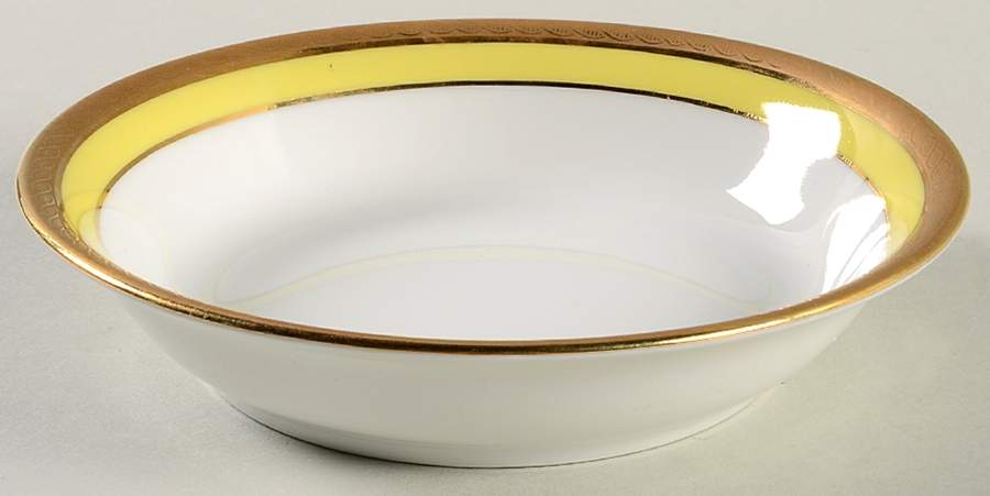 Palermo Yellow Fruit/Dessert (Sauce) Bowl by Ginori 1735-1