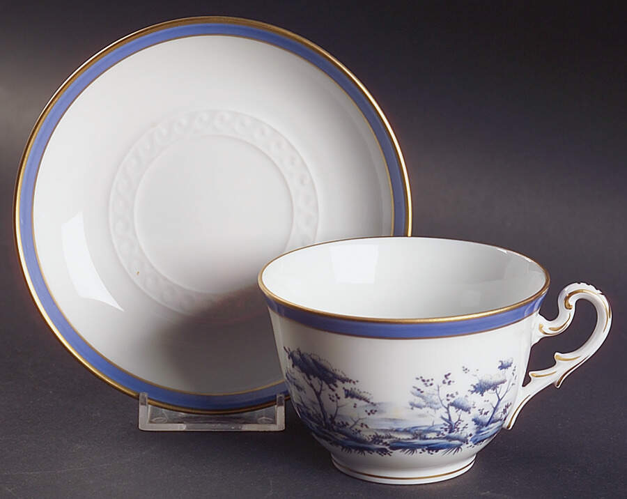 Pastorale Flat Cup & Saucer Set by Ginori 1735-1
