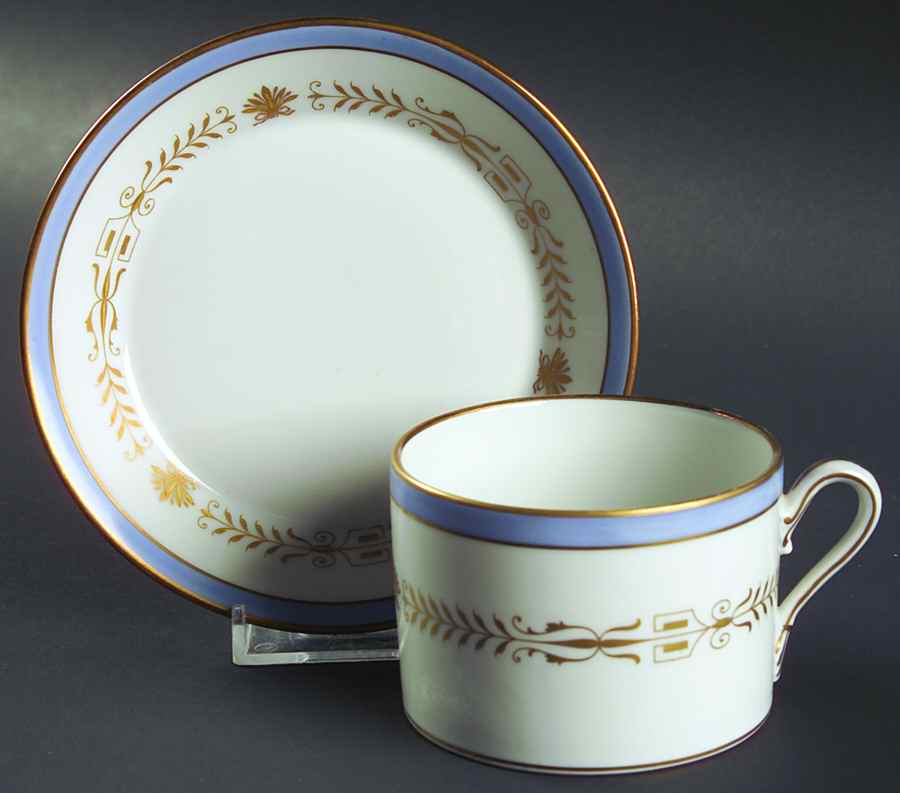 Pavia Flat Cup & Saucer Set by Ginori 1735-1