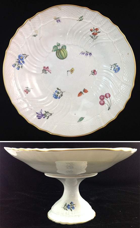 Perugia (White) 10" Diameter Pedestal Cake Stand by Ginori 1735-1