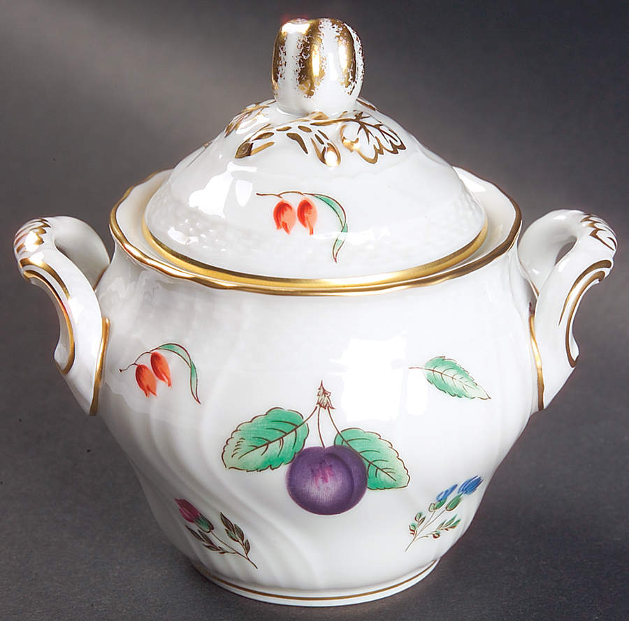 Perugia (White) Mini Sugar Bowl & Lid by Ginori 1735-1